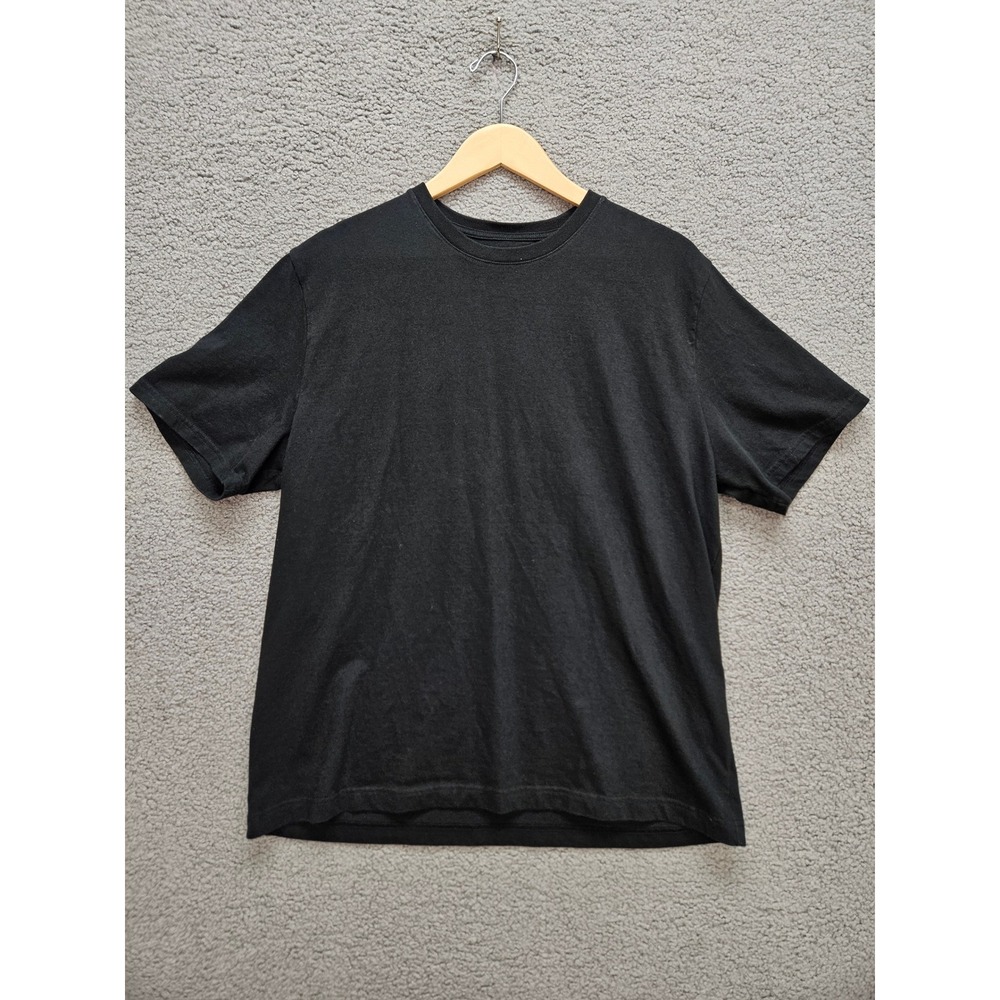Banana Republic Signature Midweight Tee Large Black Organic Cotton Minimalist